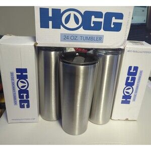 3 Hogg Tumblers - x2 Skinny 20oz & 1 24oz Tumbler - Stainless Steel